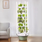 28-Pod Hydroponic Tower Garden with 4 LED Grow Lights