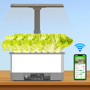 Smart Indoor Hydroponic Garden with LED Grow Light
