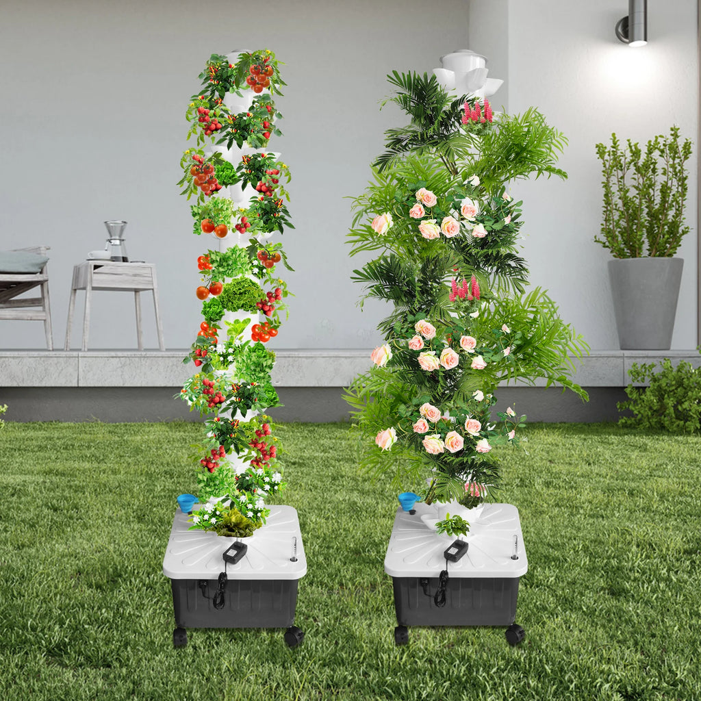 Hydroponics Tower Growing System, 14-Layer 70 Slots