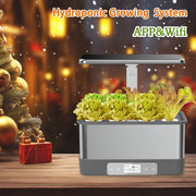 Smart Indoor Hydroponic Garden with LED Grow Light
